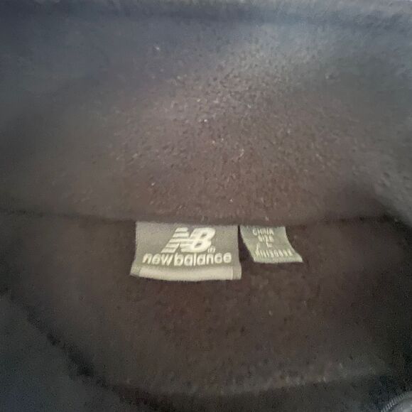 New Balance Men's Black Sherpa Fleece Funnel Neck Full-Zip Jacket coat Size L - Picture 12 of 12